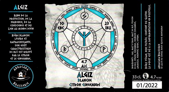 Etiquette ABRACADA BRASSERIE 01