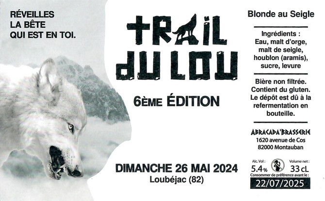 Etiquette ABRACADA BRASSERIE 12