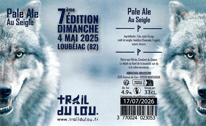 Etiquette ABRACADA BRASSERIE 13