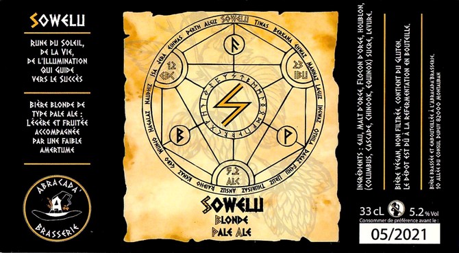 Etiquette ABRACADA BRASSERIE 14