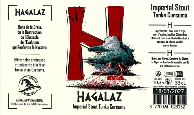 Etiquette ABRACADA BRASSERIE 23