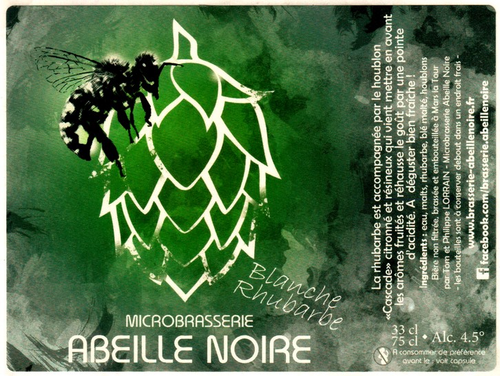 etiquette BRASSERIE ABEILLE NOIRE 01