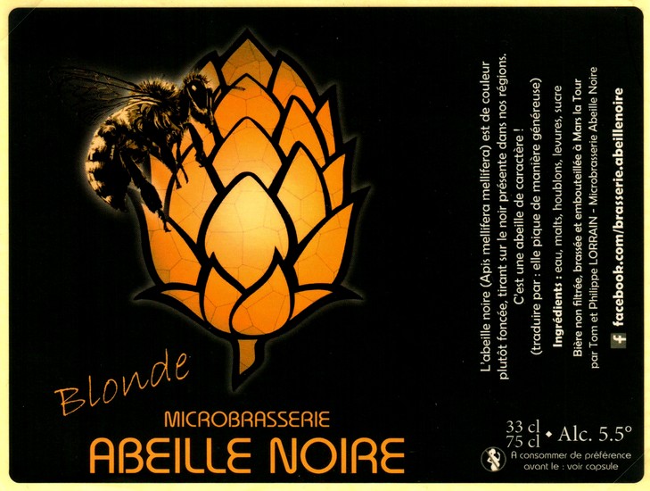 etiquette BRASSERIE ABEILLE NOIRE 04