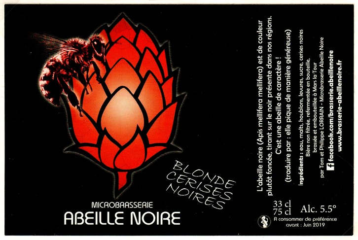 etiquette BRASSERIE ABEILLE NOIRE 05