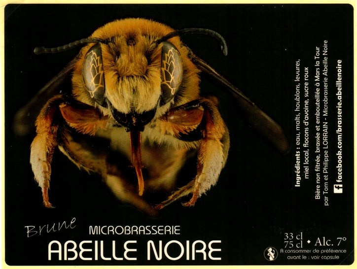etiquette BRASSERIE ABEILLE NOIRE 06