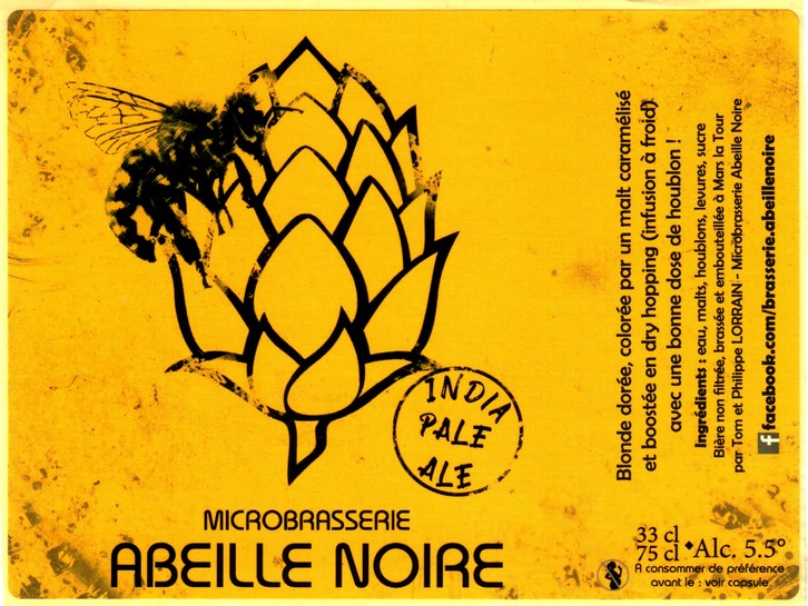 etiquette BRASSERIE ABEILLE NOIRE 08