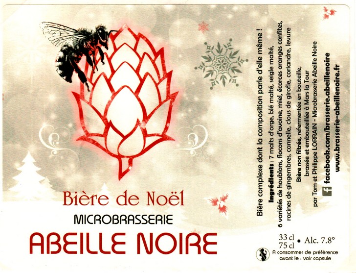 etiquette BRASSERIE ABEILLE NOIRE 10