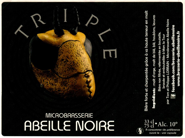 etiquette BRASSERIE ABEILLE NOIRE 11