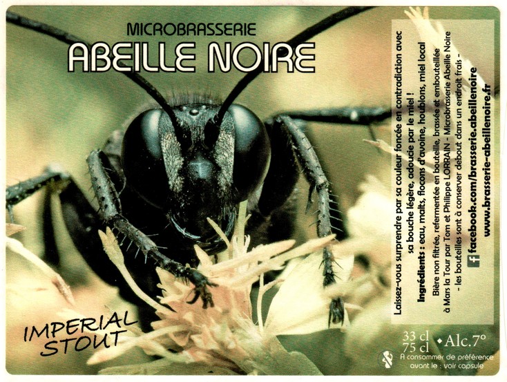 etiquette BRASSERIE ABEILLE NOIRE 17