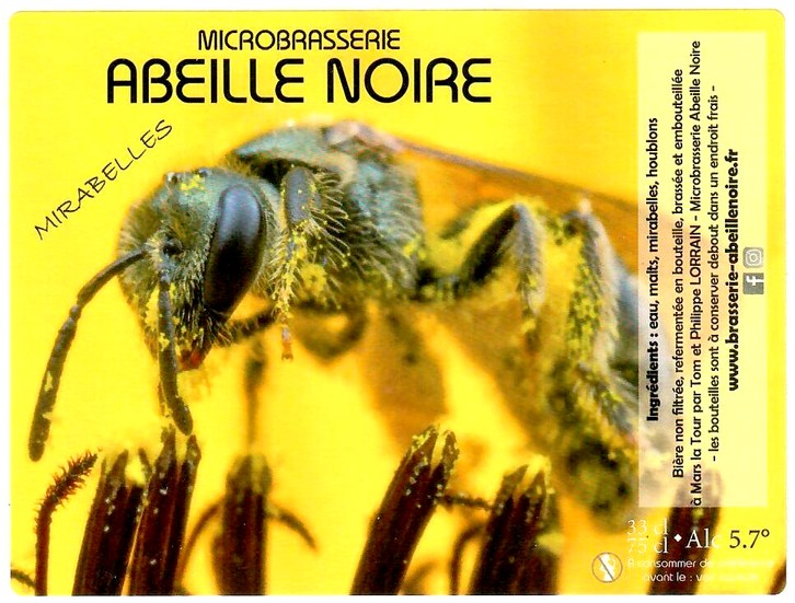 Etiquette BRASSERIE ABEILLE NOIRE 19