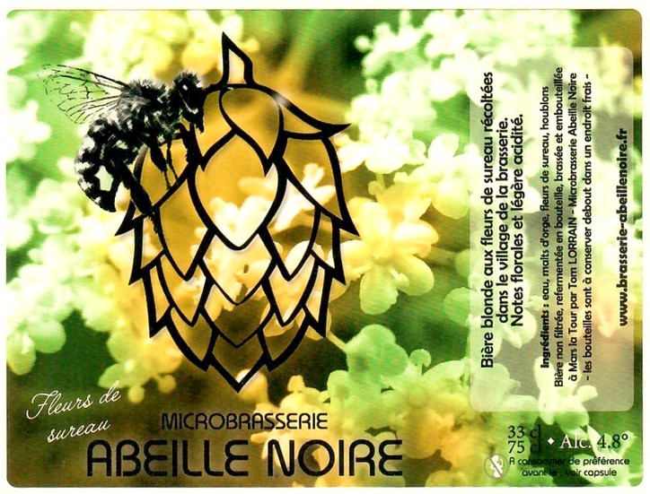 Etiquette BRASSERIE ABEILLE NOIRE 25
