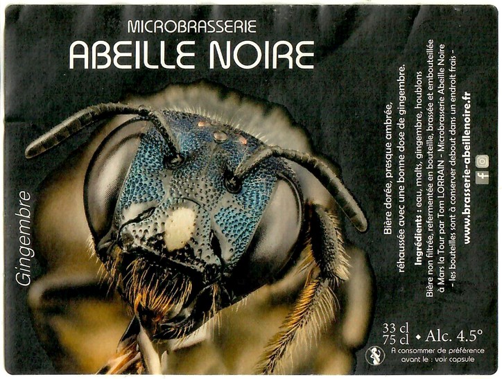 Etiquette BRASSERIE ABEILLE NOIRE 27