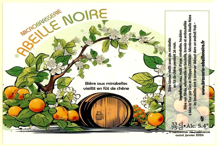Etiquette BRASSERIE ABEILLE NOIRE 30