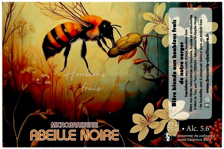 Etiquette BRASSERIE ABEILLE NOIRE 42