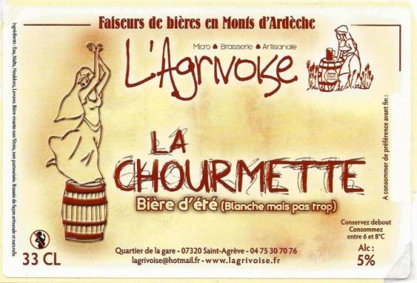 etiquette BRASSERIE L'AGRIVOISE 08