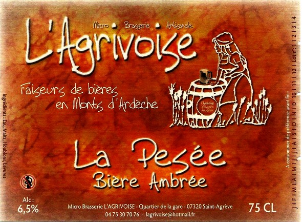 etiquette BRASSERIE L'AGRIVOISE 22