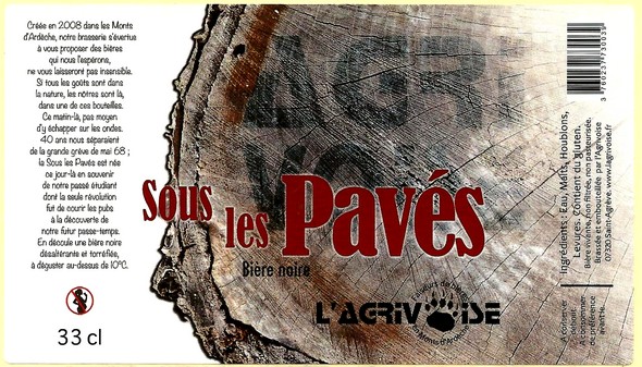 etiquette BRASSERIE L'AGRIVOISE 23