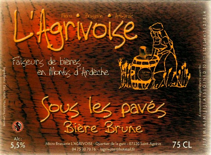 etiquette BRASSERIE L'AGRIVOISE 28