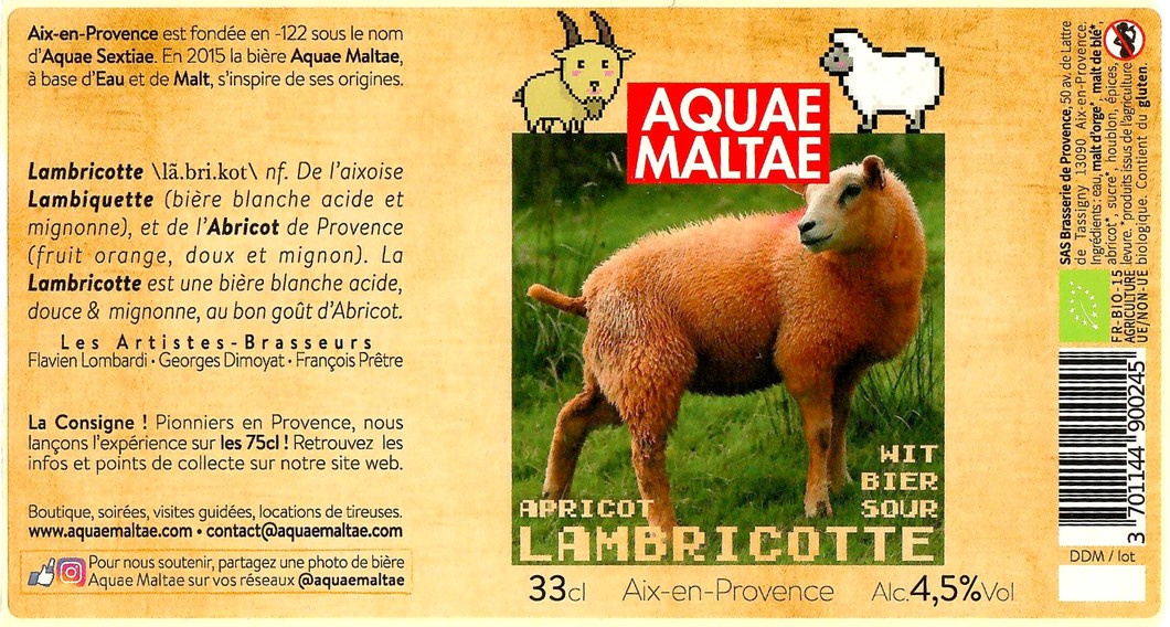 Etiquette BRASSERIE AQUAE MALTAE 32