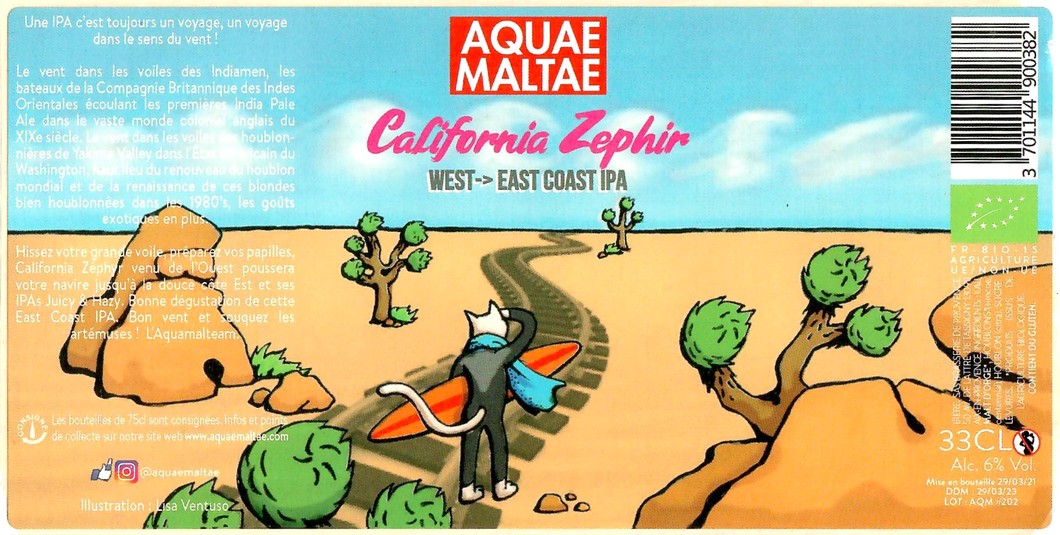 Etiquette BRASSERIE AQUAE MALTAE 35