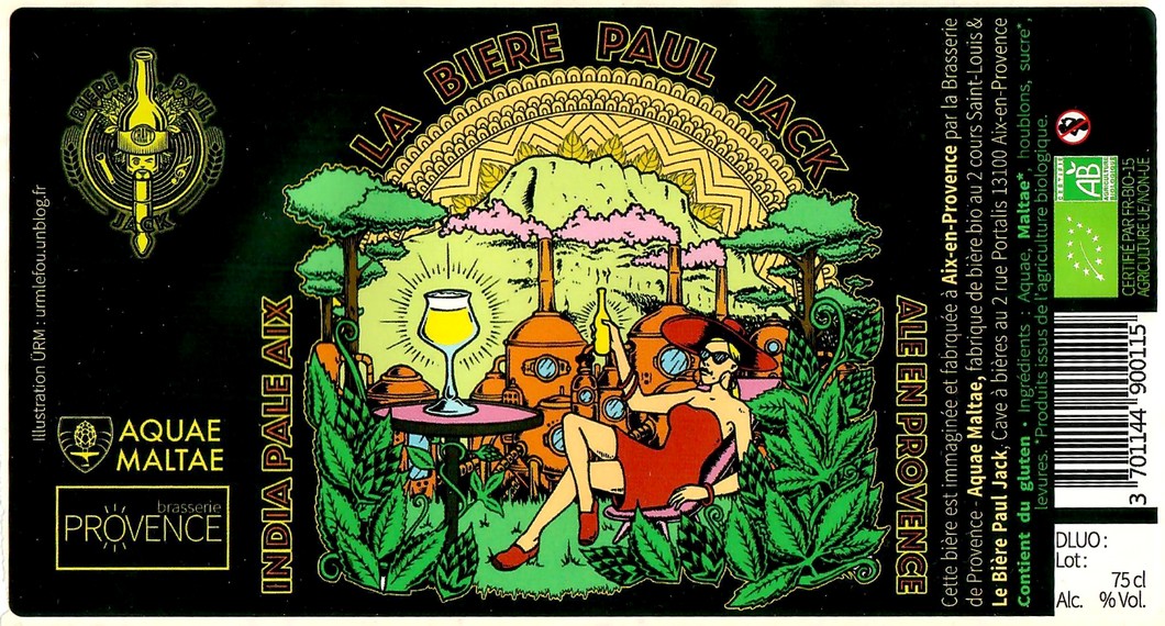 Etiquette BRASSERIE AQUAE MALTAE 37