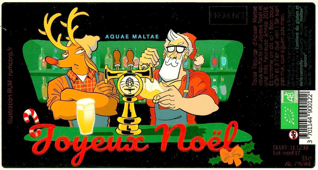 Etiquette BRASSERIE AQUAE MALTAE 38