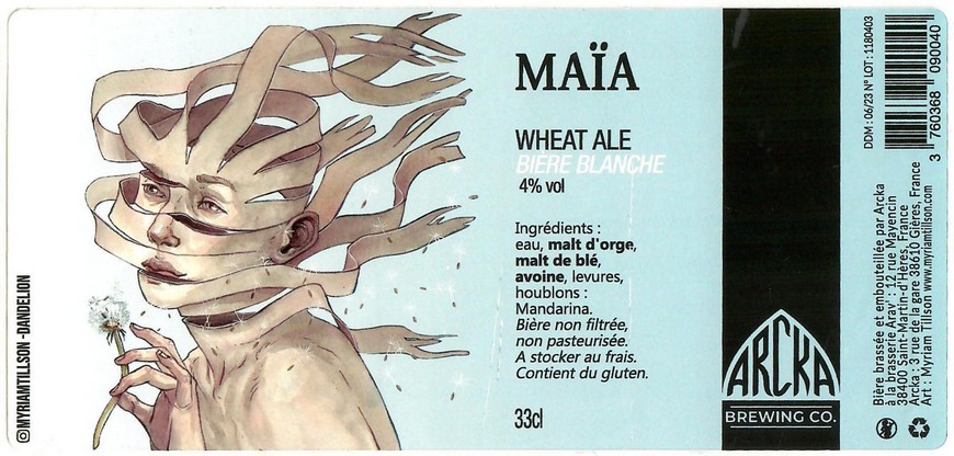 Etiquette BRASSERIE ARAV CRAFT BREWERY 01