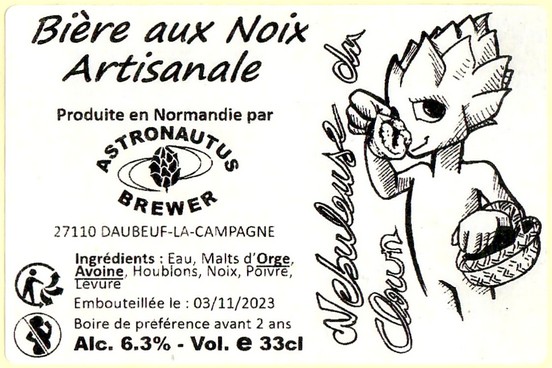 Etiquette BRASSERIE ASTRONAUTUS 43