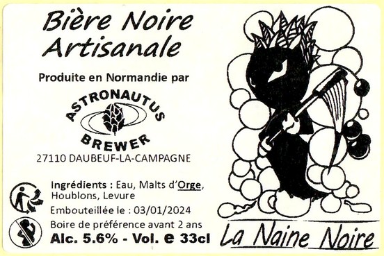 Etiquette BRASSERIE ASTRONAUTUS 46