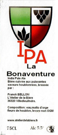 Etiquette BRASSERIE ATELIER DE LA BIERE 34