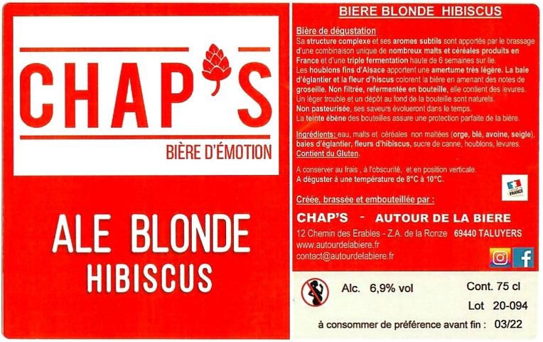 Etiquette BRASSERIE AUTOUR DE LA BIERE 13