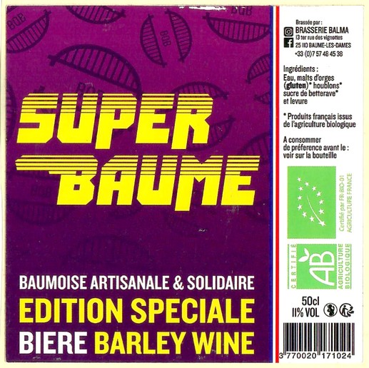 Etiquette BRASSERIE BALMA 04