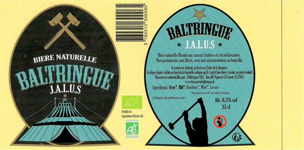 Etiquette BRASSERIE BALTRINGUE 03