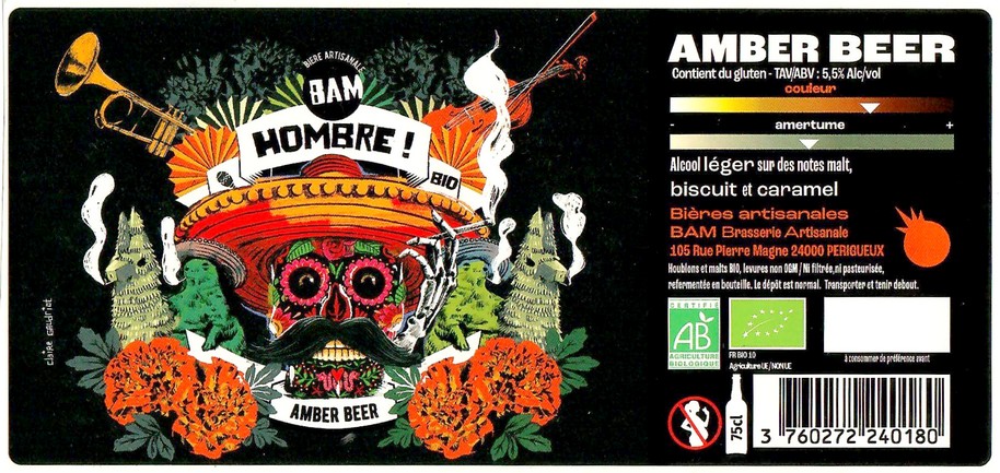 Etiquette BRASSERIE BAM 98