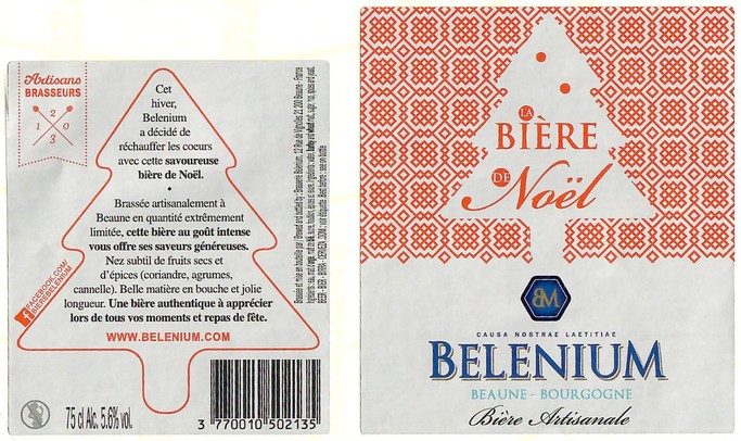 Etiquette BRASSERIE BELENIUM 34