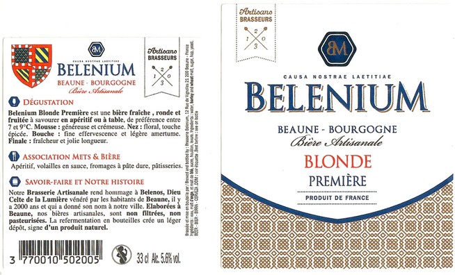 Etiquette BRASSERIE BELENIUM 41