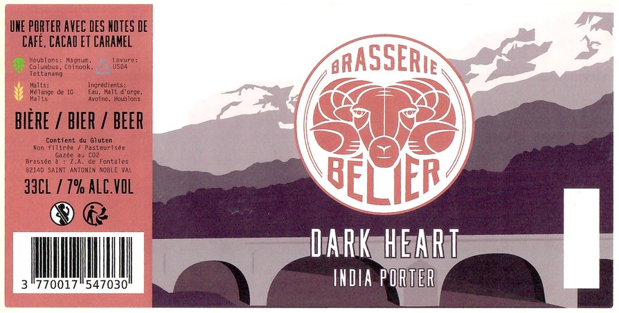 Etiquette BRASSERIE BELIER 08