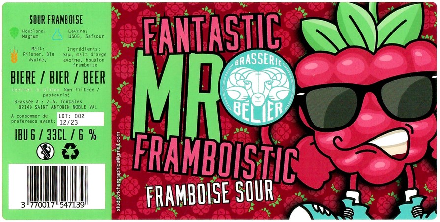 Etiquette BRASSERIE BELIER 27