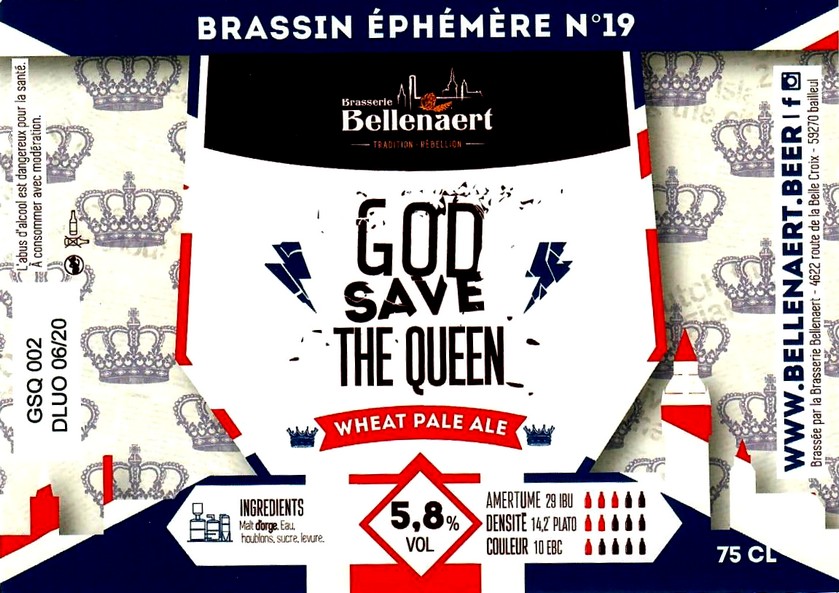 etiquette BRASSERIE BELLENAERT 114