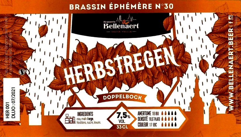 etiquette BRASSERIE BELLENAERT 121