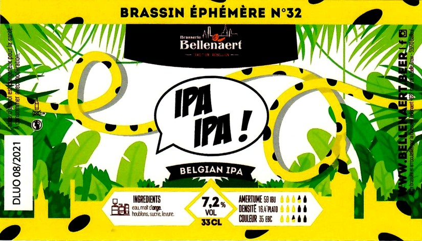 etiquette BRASSERIE BELLENAERT 123