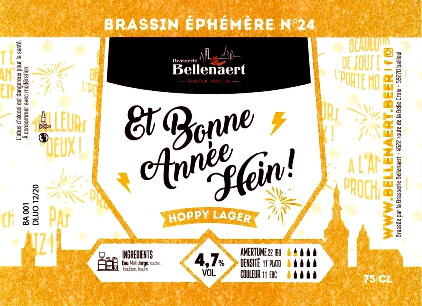etiquette BRASSERIE BELLENAERT 133
