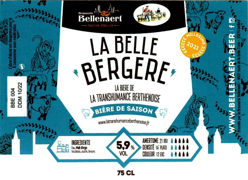 etiquette BRASSERIE BELLENAERT 170
