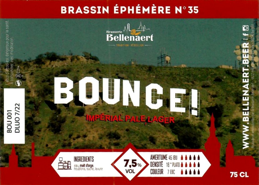 Etiquette BRASSERIE BELLENAERT 184