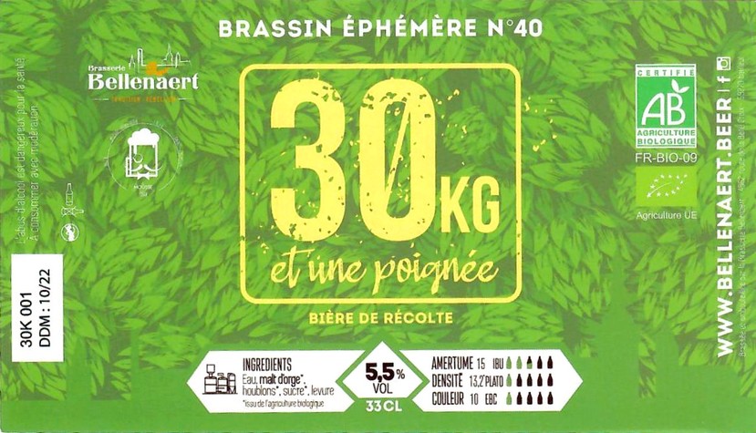 Etiquette BRASSERIE BELLENAERT 211
