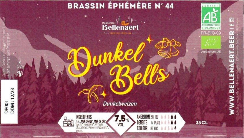 Etiquette BRASSERIE BELLENAERT 215