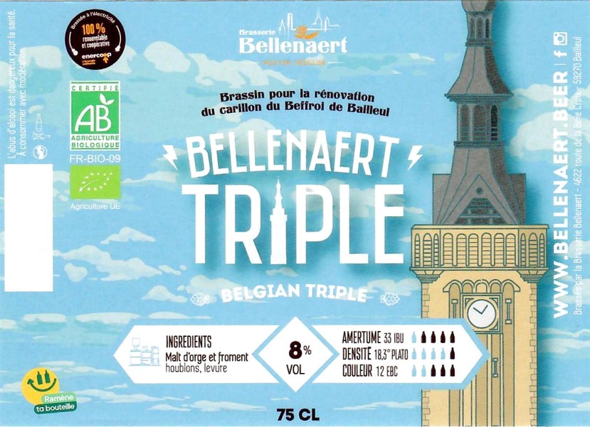 Etiquette BRASSERIE BELLENAERT 217
