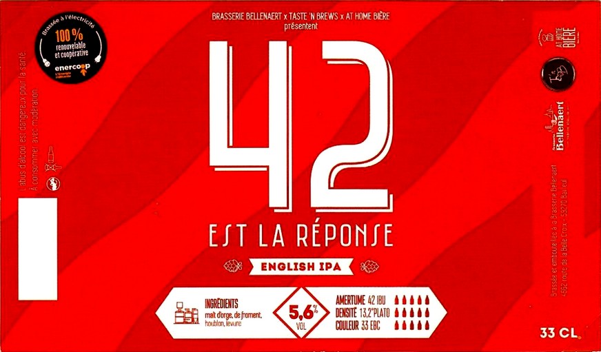 etiquette BRASSERIE BELLENAERT 43