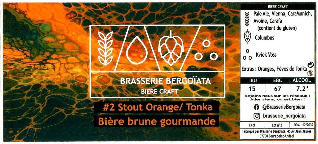 Etiquette BRASSERIE BERGOIATA 06