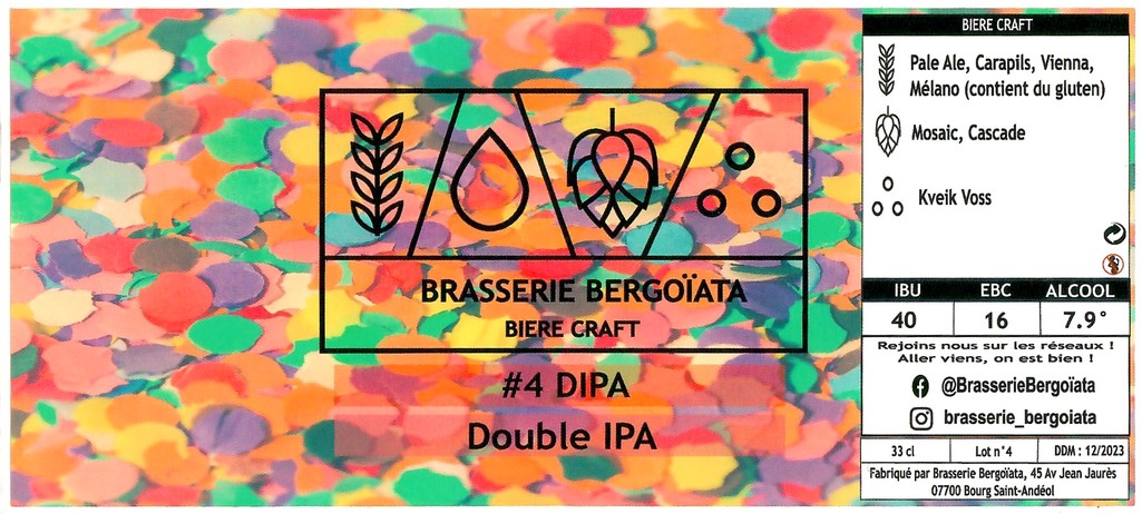 Etiquette BRASSERIE BERGOIATA 07